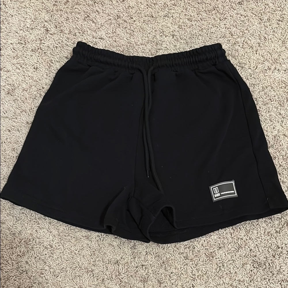 Black Cotton Shorts